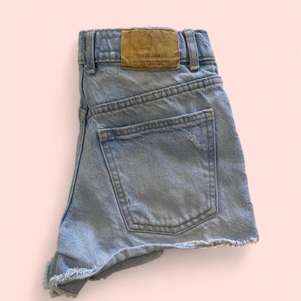 Zara blue denim summer shorts